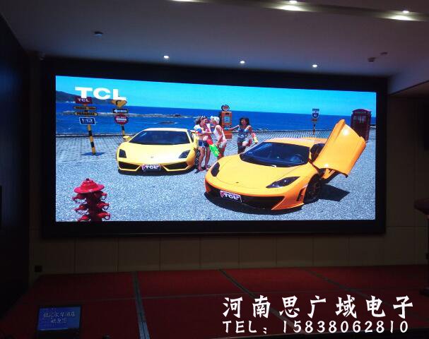 古天乐太阳娱乐集团tyc493完成郑州某酒店p3显示屏安装